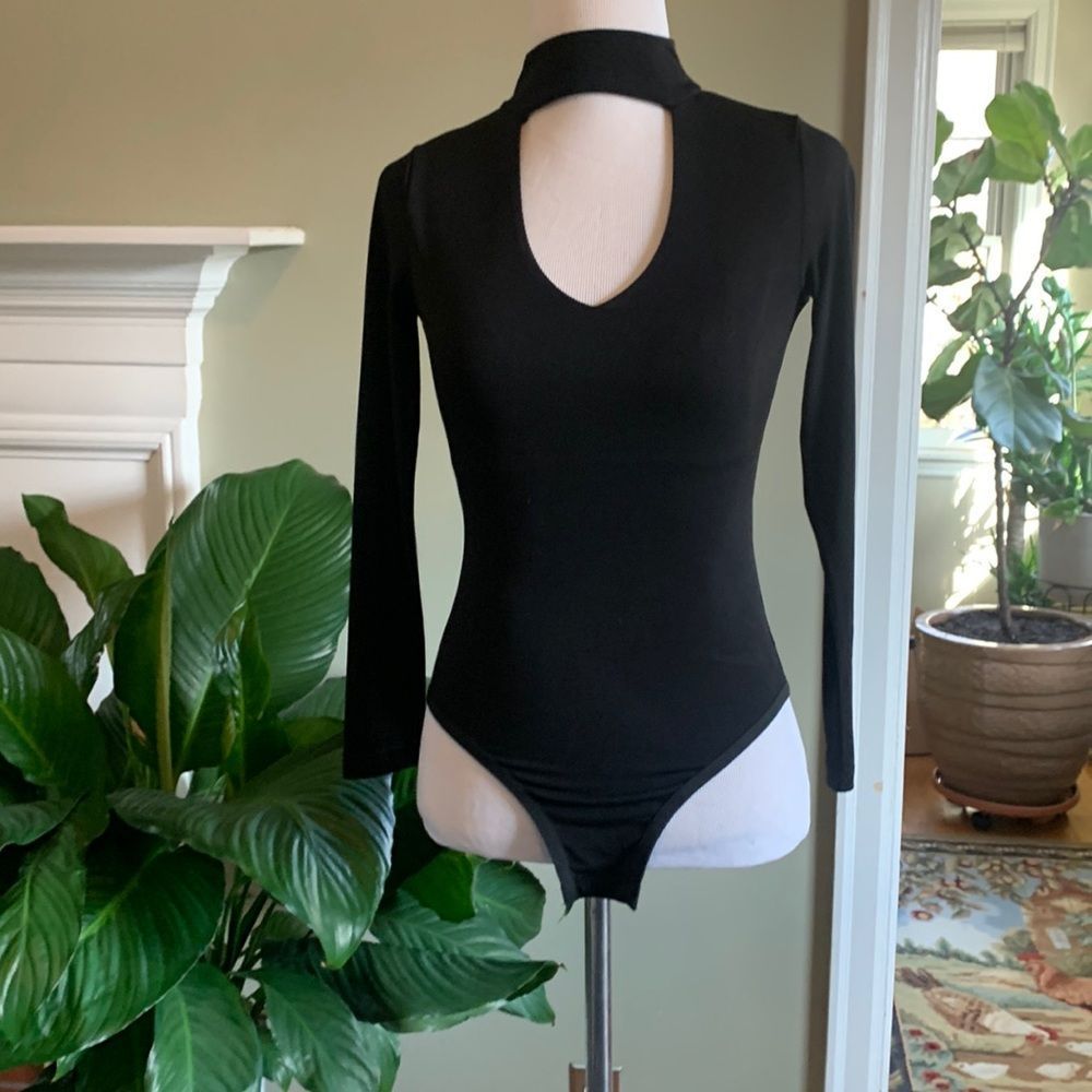 Black Bodysuit XXS NWOT